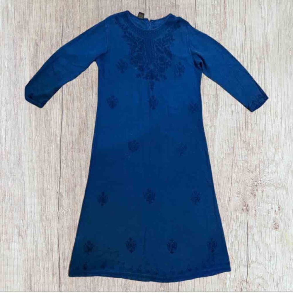 Geeta Casual Indian Maxi Long Sleeve Caftan Boho Dress Free Size